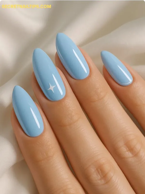 Baby Blue nails