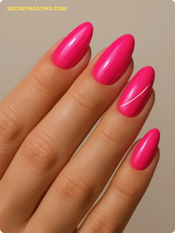 Electric Pink nails