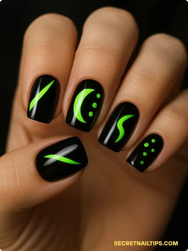 Neon Green nails