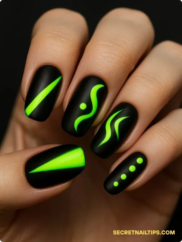 Neon Green nails