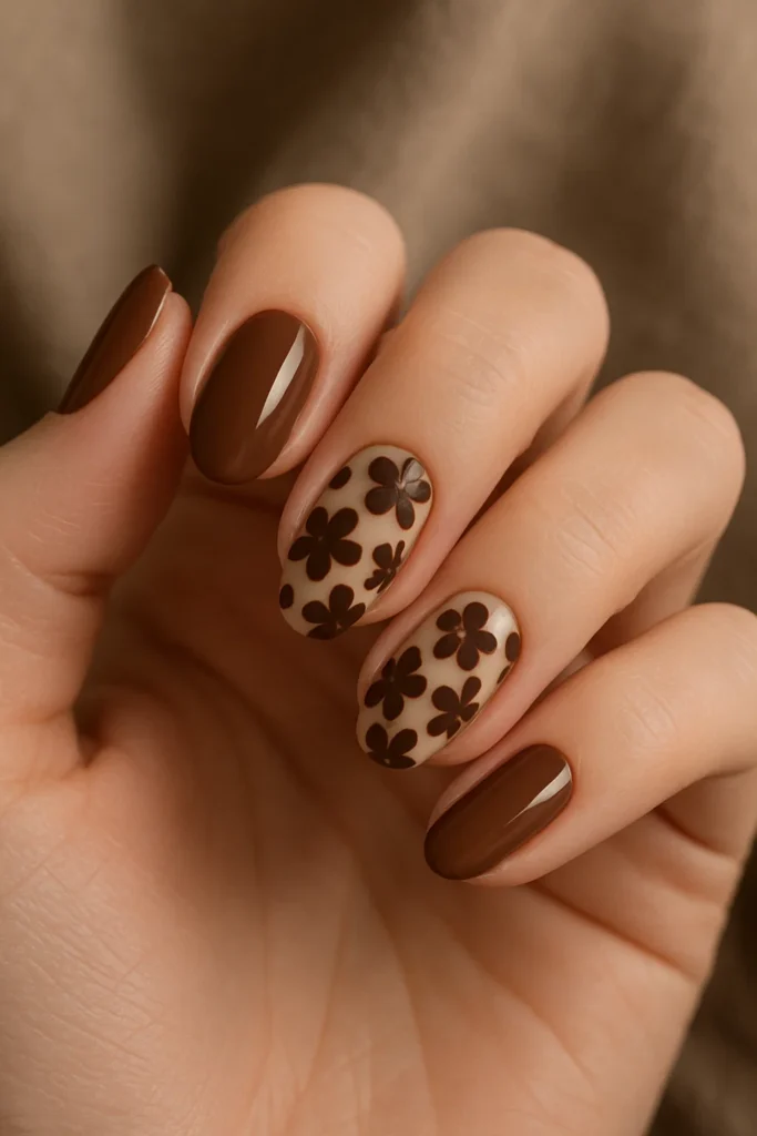 Brown Nail Design
